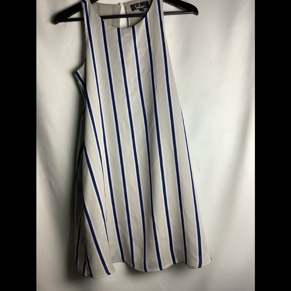 ☑️Lulus Sleeveless Striped Mini Dress - Picture 3 of 7